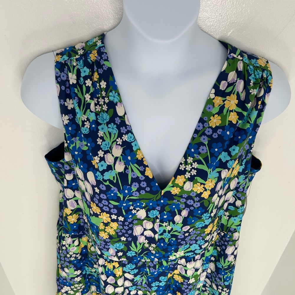 Maggy London‎ NWT Floral Dress Size 18 Sleeveless Pockets Romantic Feminine - Picture 5 of 15